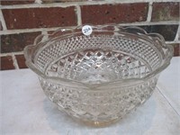 Cut Glass Serving Bowl