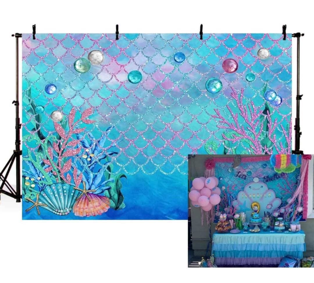 $30-7X5FT UNDER THE SEA BLUE PHOTOGRAPHY BACKDROP