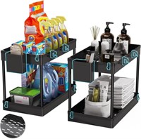 2-PACK JOHAMOO 2-TIER UNDER SINK ORGANIZER