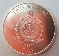 2023 Niue 1 oz .999 Silver $2 Spider-Man Coin