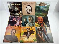 Vinyl Records Country Willie Nelson Hank Jr.