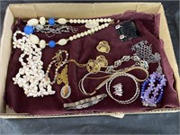 Owl Necklace & Jewelry Lot