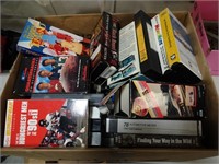 Huge Box of Misc. VHS Tapes