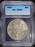 1900 MORGAN DOLLAR ICG MS65