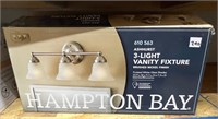 Hampton Bay 3-Light Vanity Fixture, 23.9x9.1x7.3