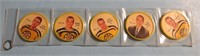 1961-62 Hockey Coins Lot 5 Boston Bruins NHL