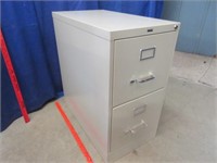 nice hirsh 2-drawer file cabinet with keys