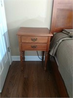 Cherry Two Drawer Side Table
