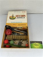 Cigar Box with Antique Jacks game and more