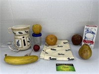 Faux Ceramic Fruit, Wax Melt and more