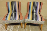 Native American Blanket Upholstered Chairs.