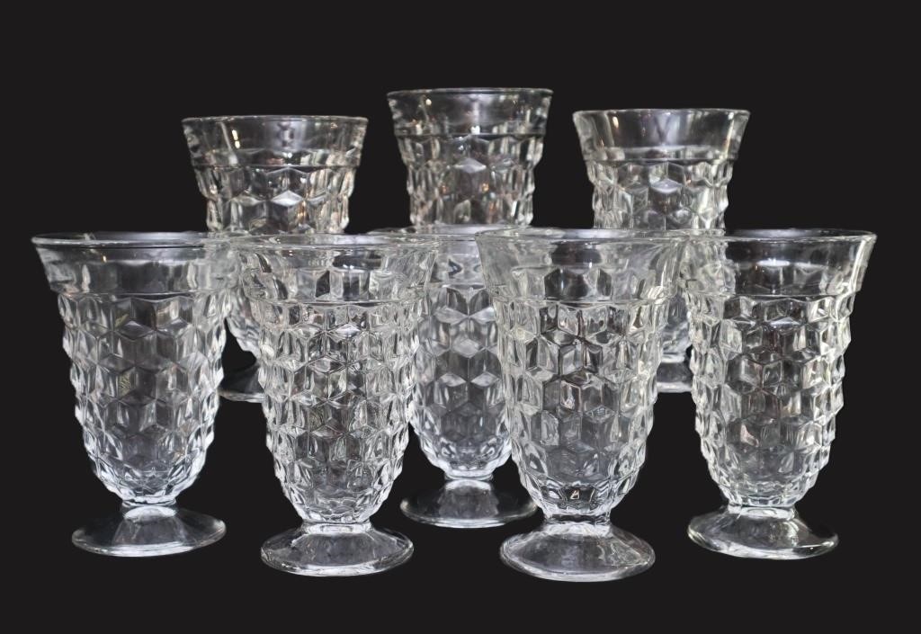 8 Pcs Fostoria Americana Tumblers