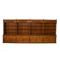 Oak Pharmacy Wall Case 20 Ft. Wide