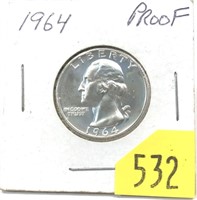 1964 Proof quarter