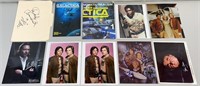 10pc Signed Battlestar Galactica Photographs +