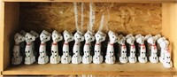 Large Set Of Ceramic Dog Figurines (Vintage)
