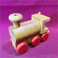 Wooden Train Engine Toy (Vintage)