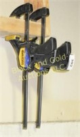 Lot of two Quick-Grip 12 inch mini bar clamps