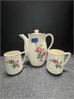 Vintage Electric Tea Kettle & Cups