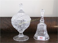 2 Lead Crystal Pieces, about 7” Tall