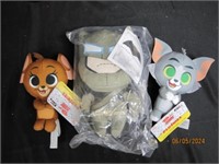 Lot Of 3 Plushies Tom And Jerry Batman