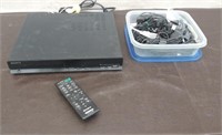 Sony DVD System w/Remote - powers on, Cords