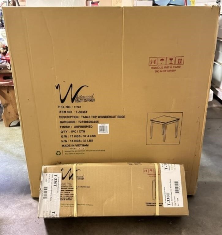 UNASSEMBLED Table in Box