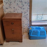 Wood Night Stand, Pet Carriers, Cabinet, Bar Stool