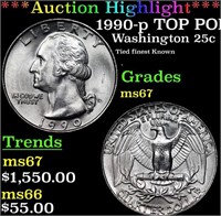 ***Auction Highlight*** 1990-p Washington Quarter