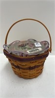 Longaberger - Morning Glory Basket with handle -
