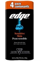 4-Pk Edge Shave Gel, 269g