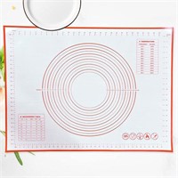 24x32 Silicone Pastry Mat w/Measurements; 3-Pack