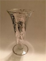 6" Silver overlay vase - 1890's - 1910