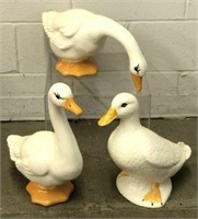 Glazed Ceramic Geese & Duck
