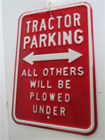 Tractor Parking Sign