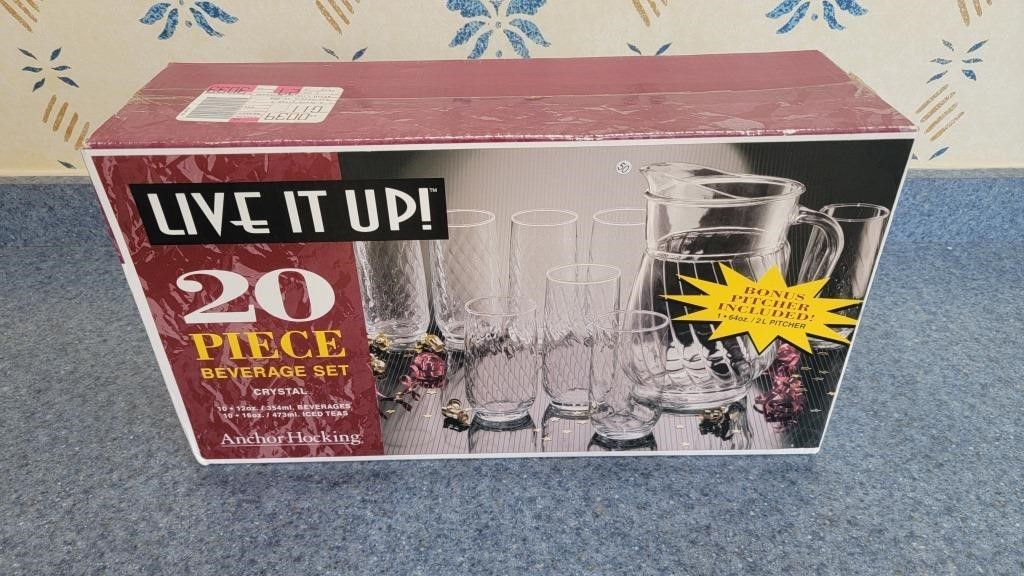 Nib 20 pcs glass set