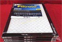 Filtrete 16"X20"X1" Furnace Filters, 4 PC Lot