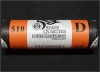 2007 D Utah Statehood Quarter Orig. BU Roll $10
