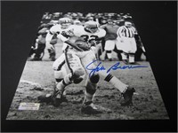 BROWNS JIM BROWN SIGNED 8X10 PHOTO COA