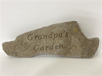 Garden stepping stone "grandpa’s garden"