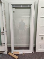 New 36" Wide full glass storm door with blinds