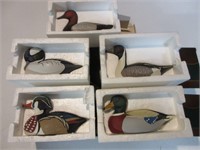 5 Avon Collector Ducks - Ceramic