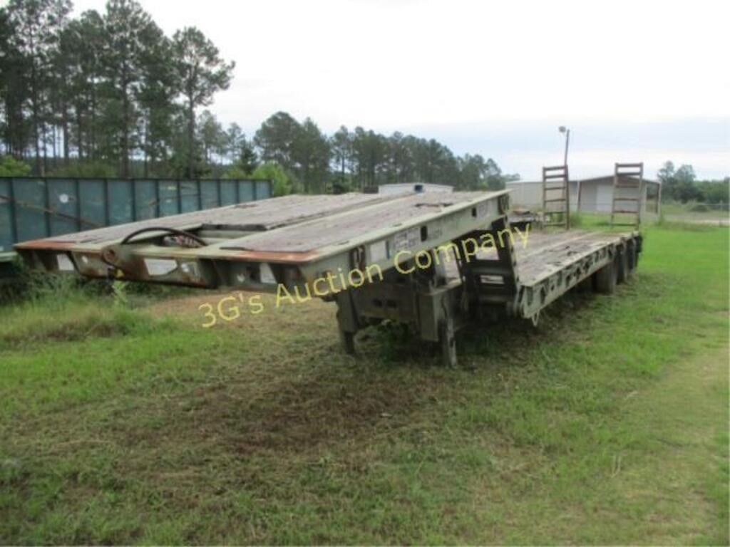 40' Military Equipment Trailer With Double Ramps