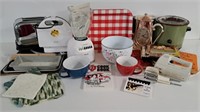 Kitchen Items: GE, Osterizer, Crock-Pot