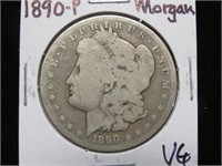 1890 P MORGAN SILVER DOLLAR 90% VG