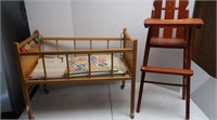 Baby Doll High Chair & Cradle