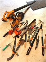 Hedge Trimmer, Blower, Yard Tools