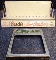Vintage Brach's Candy Sales Rack & Bulk Box Lid