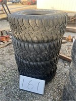 (4) 33X12.50R15LT Tires