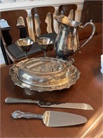 Collection of Silver Plate Dining Room Items